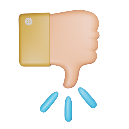 Dislike Emoji  3D Icon