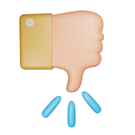 Dislike Emoji  3D Icon