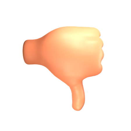 Dislike gesture  3D Icon