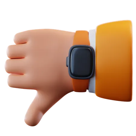 Dislike Hand Gesture  3D Icon