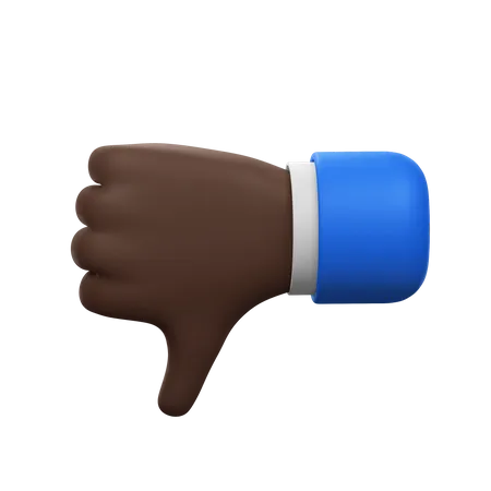 Dislike Hand Gesture  3D Icon