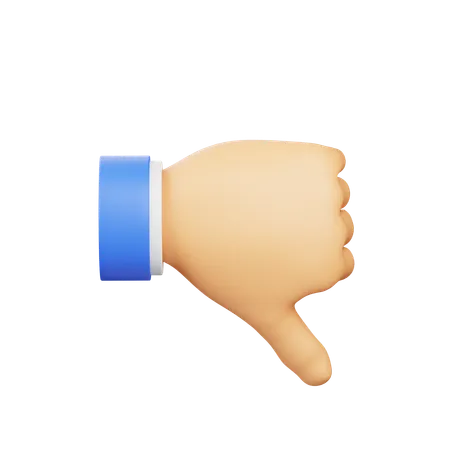 Dislike Hand Gesture  3D Icon