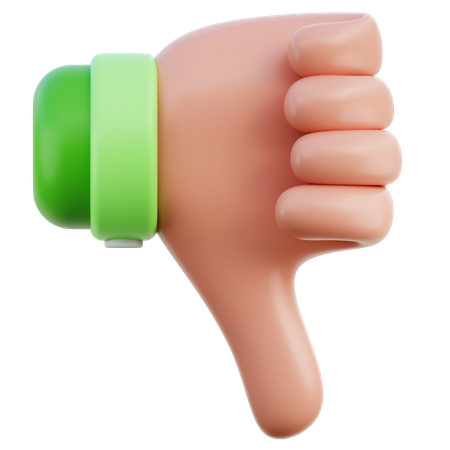 Dislike Hand Gesture  3D Icon