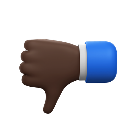 Dislike Hand Gesture  3D Icon