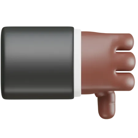 3 D Illustration With Hand Showing Dislike Hand Gesture 3D Icon