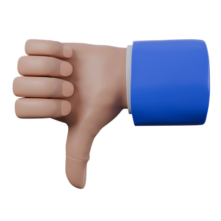 Dislike Hand Gestures  3D Icon