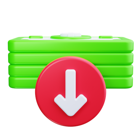 Disminuir  3D Icon