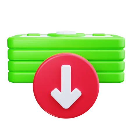 Disminuir  3D Icon