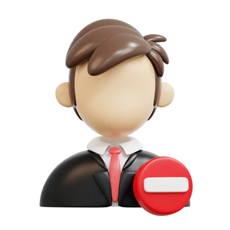 Dismiss Employment  3D Icon