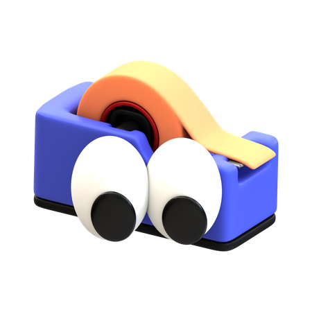 Dispensador de fita de desenho animado  3D Icon