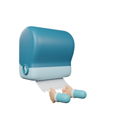 Dispensador de papel toalha  3D Icon
