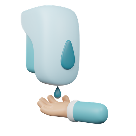 Dispensador de sabão montado na parede  3D Icon