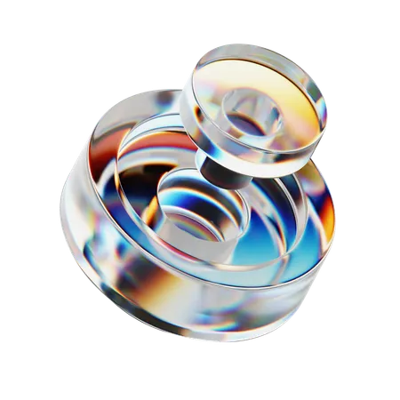 Dispersion Glass Element  3D Icon