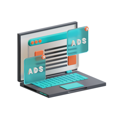 Display ads  3D Icon