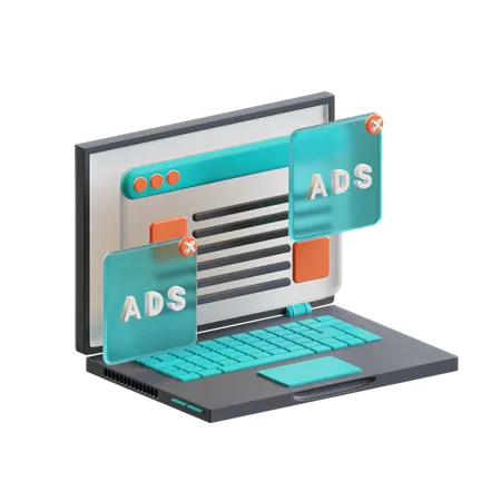 Display ads  3D Icon