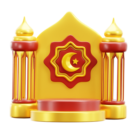Exibição da mesquita  3D Icon