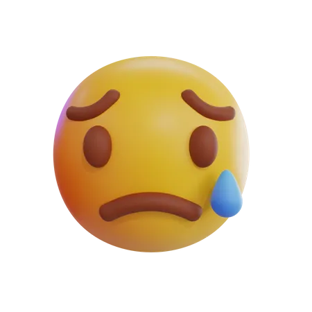Dispointed Emoji  3D Icon