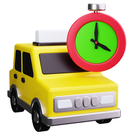 Disponibilidad de taxis  3D Icon