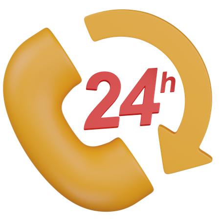 Disponibilité 24H  3D Icon
