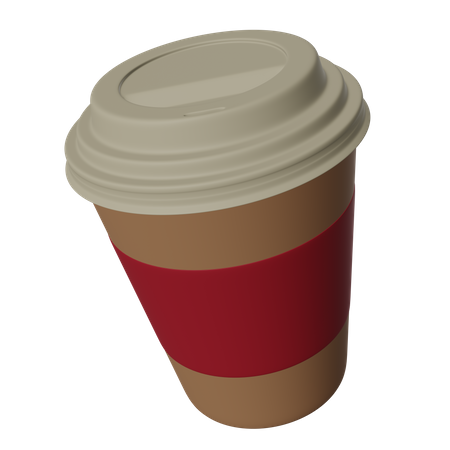 Disposable Coffee Cup  3D Icon