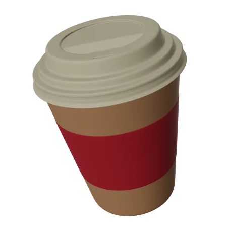 Disposable Coffee Cup  3D Icon