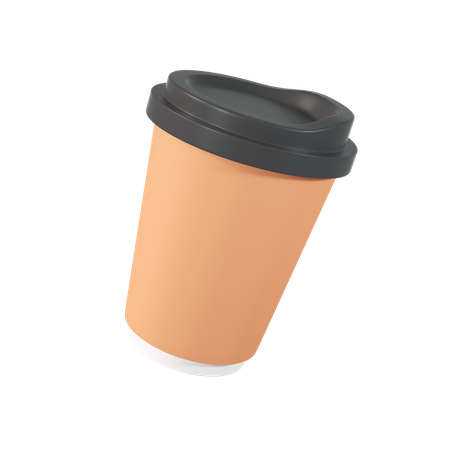 Disposable Coffee Cup 3D Illustration