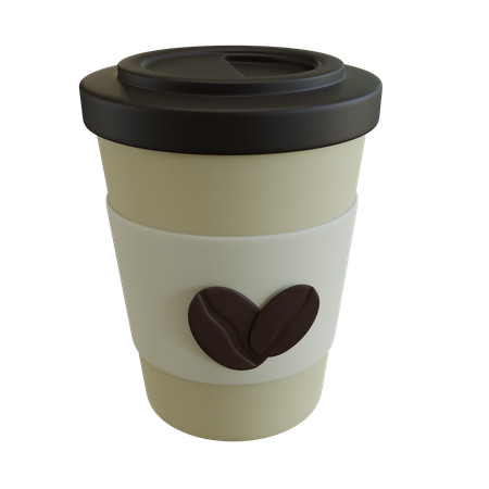 Disposable Coffee Cup  3D Icon