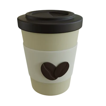 Disposable Coffee Cup  3D Icon