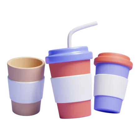 Disposable Cup  3D Icon