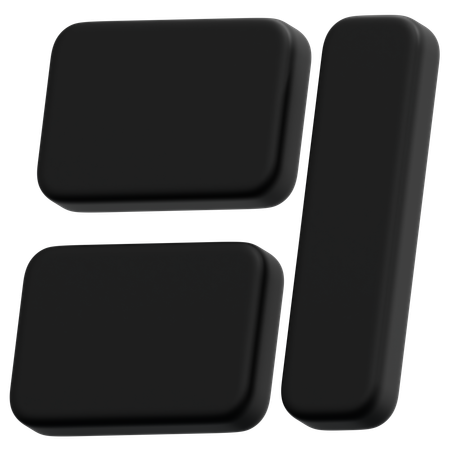 Disposition sombre du panneau d'outils  3D Icon