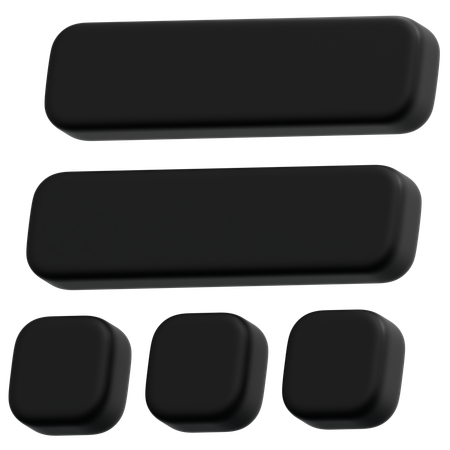 Disposition de la section sombre  3D Icon