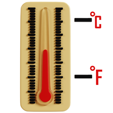 Dispositivo analógico de medição de temperatura  3D Icon