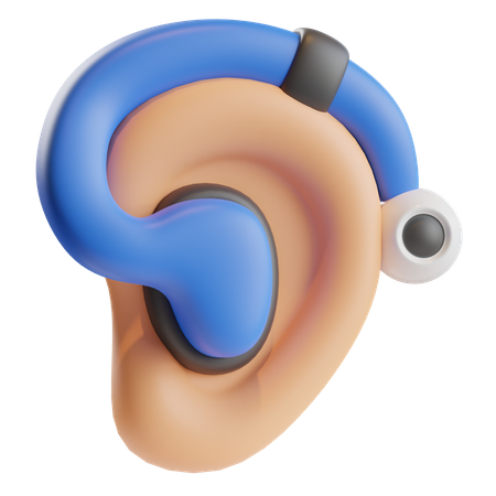 Dispositivo de audífonos  3D Icon