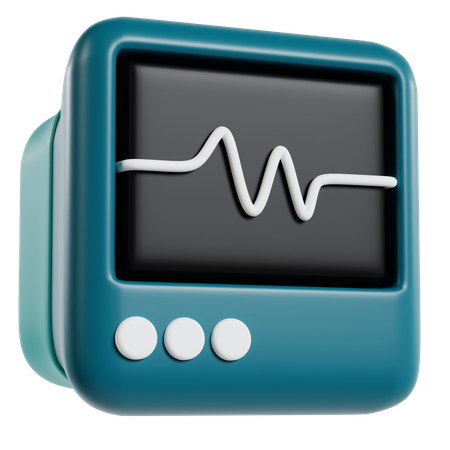 Dispositivo de monitor médico  3D Icon