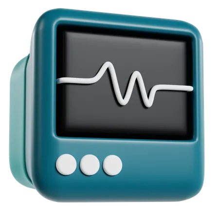 Dispositivo de monitor médico  3D Icon