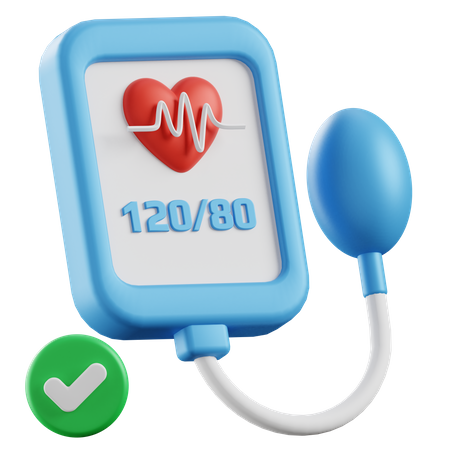Dispositivo de pressão arterial  3D Illustration