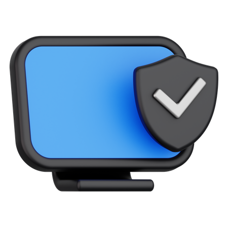 Dispositivo seguro  3D Icon