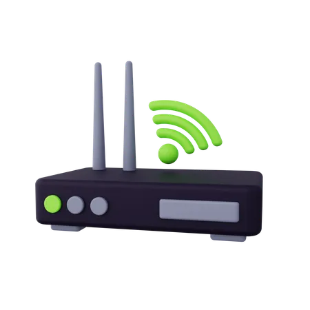 Dispositivo wi-fi  3D Icon