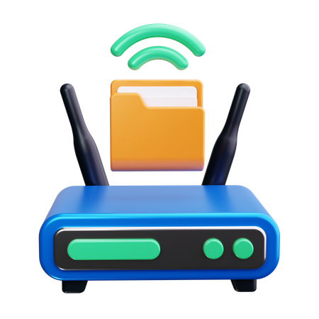 Dispositivo wifi  3D Icon