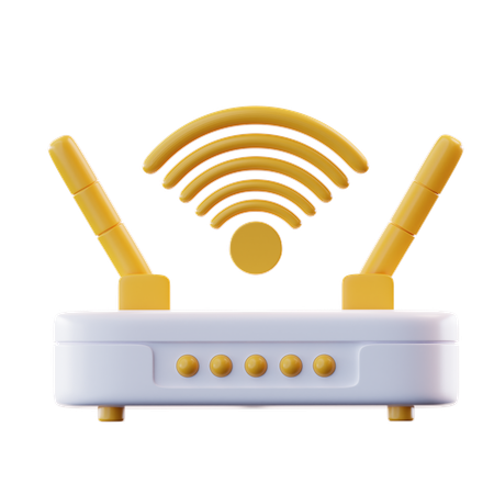 Dispositivo wifi  3D Icon