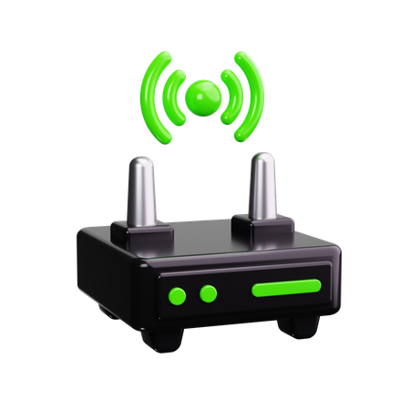 Dispositivo wifi  3D Icon