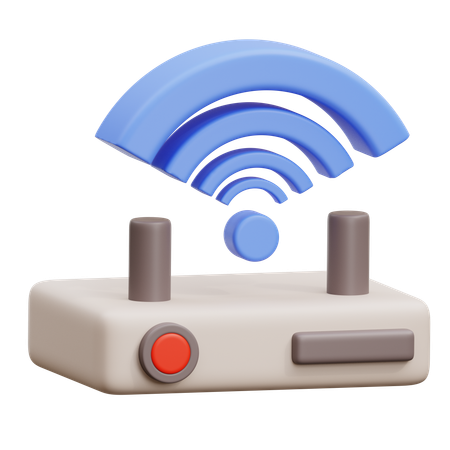Dispositivo wifi  3D Icon