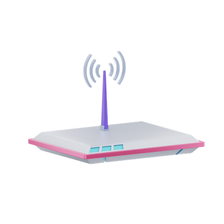 Dispositivo wifi  3D Icon