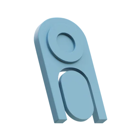 Disque plat en arc  3D Icon