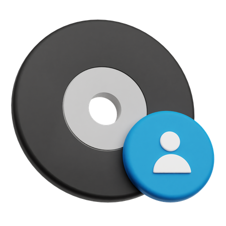 Utilisateur du disque  3D Icon