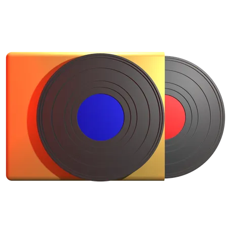 Disque vinyle  3D Icon