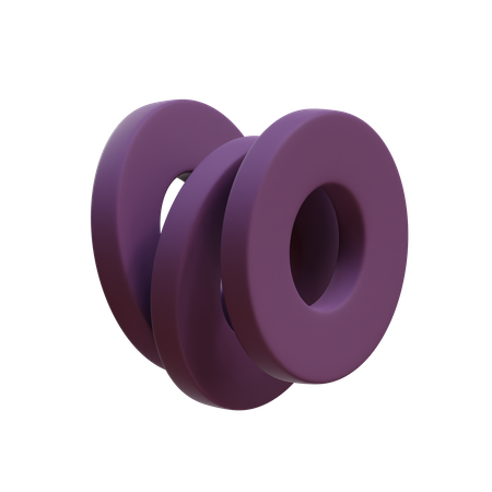 Disques triple hoola  3D Icon