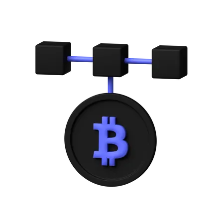 Disrupted Blockchain  3D Icon