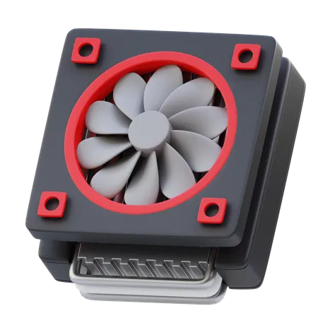 Dissipador de calor  3D Icon