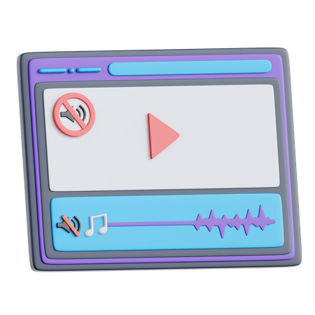 Dissolvant audio  3D Icon